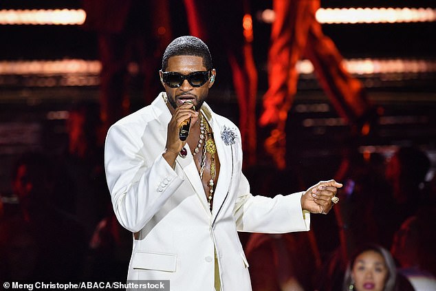 Making up for it: Instead, Usher was able to see a significant increase in his streaming, downloads, and physical music sales thanks to the high-profile performance;  seen on September 25 in Paris