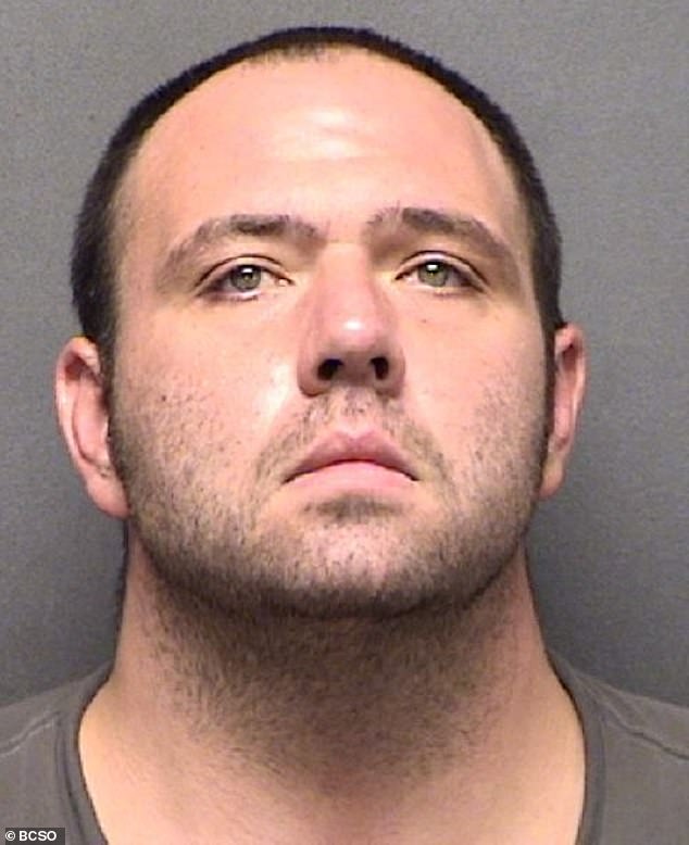 Pictured: Dustin Michael Lawrence, 30, was charged with abuse endangering a child, endangering a child to risk bodily harm and related offenses, officials said