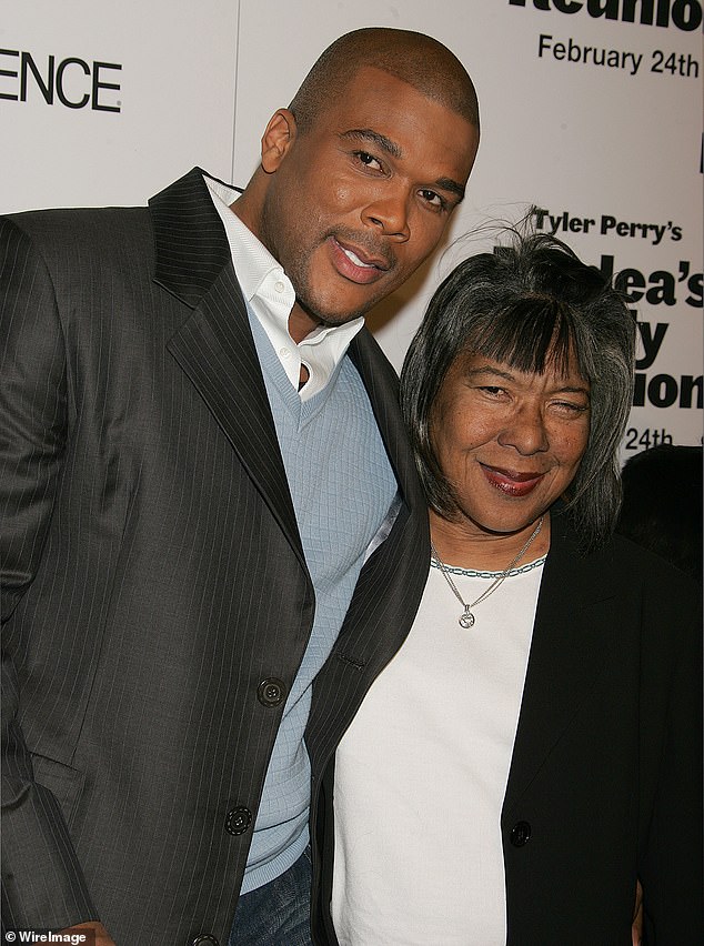 Tyler, pictured here with his mother Maxine in 2006, described her as a woman 'who lived her whole life in so much pain'