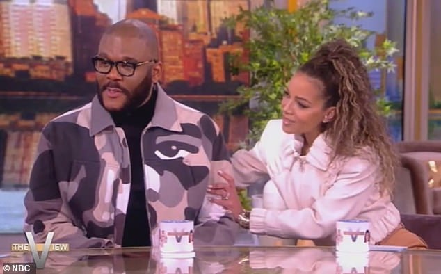 The View's Sunny Hostin comforted Tyler as he tried to explain why he was so upset