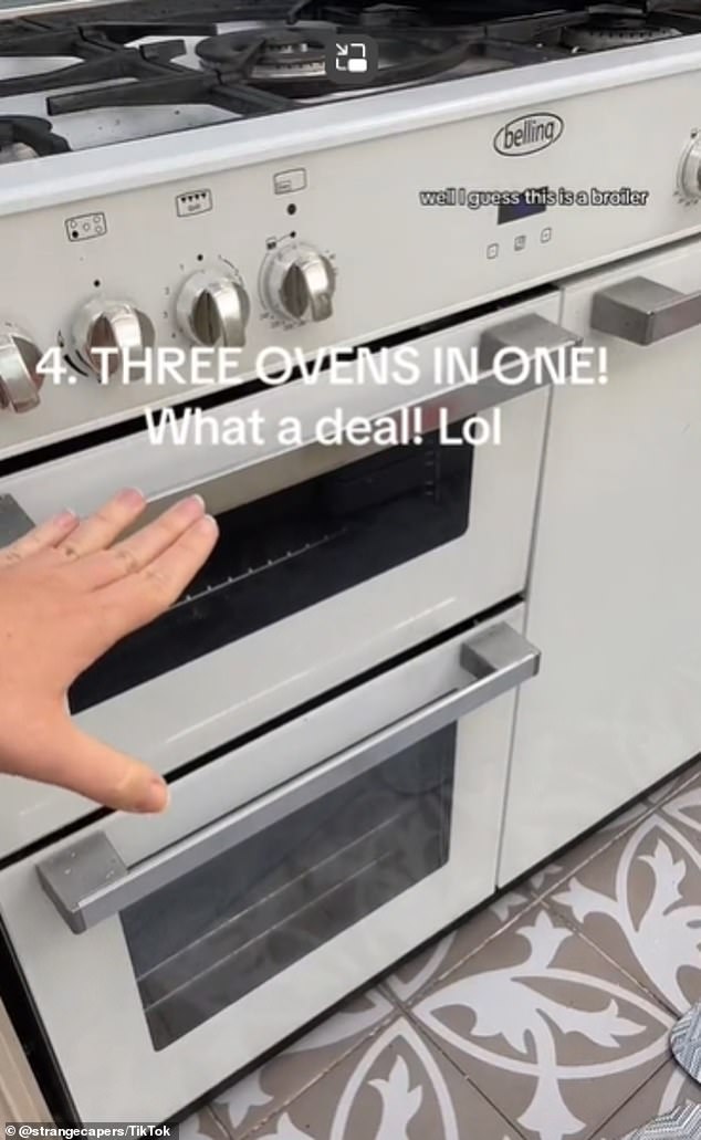 The three ovens she discussed in her kitchen are called an AGA cooker – an appliance invented in Sweden and commonly manufactured in Britain.