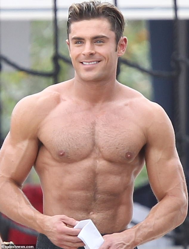 Cracked!  Zac pictured in the 2016 film Baywatch