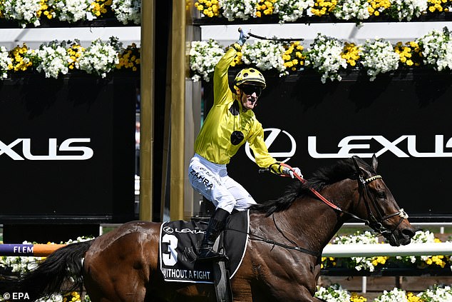 The win completed the jockey's Caulfield-Melbourne Cup double