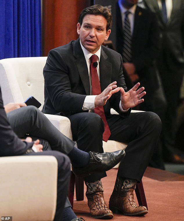 He specifically addressed the ongoing jokes and rumors that Florida Governor Ron DeSantis wears lifts in his cowboy boots to appear taller.