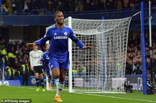 Haaland paid tribute to former Chelsea striker Didier Drogba, who celebrated by pointing his hands to the ground