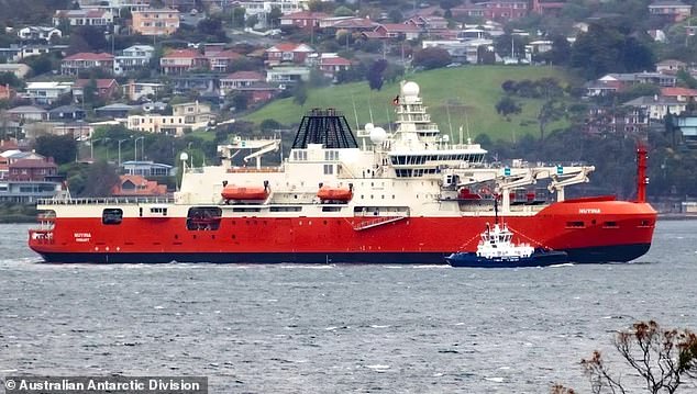 The Nuyina has been denied permission to pass under the Tasman Bridge in Hobart, meaning it will have to travel more than 600km north to refuel