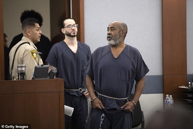 Davis is the only person responsible from the car for firing the fatal shot at Shakur who is still alive - he is also the only person charged with a crime in connection with the murder.  He now faces a trial on June 3, 2024