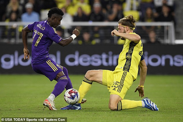 Angulo's shot from inside the penalty area looped over Joe Willis and into the back of the net thanks to a huge deflection