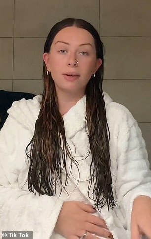 Eden, who stood in her bathroom in a white robe, spoke directly to the camera as she began: “I haven't slept well in almost 24 hours.  It was just terrible'