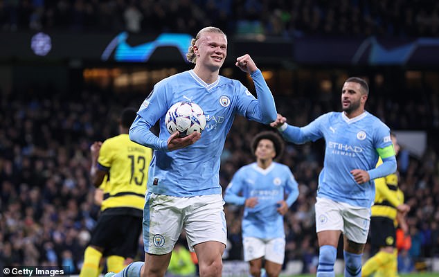 Erling Haaland scored twice as City beat Young Boys 3-0 on Tuesday evening to book their place in the knockout stages with two games in hand