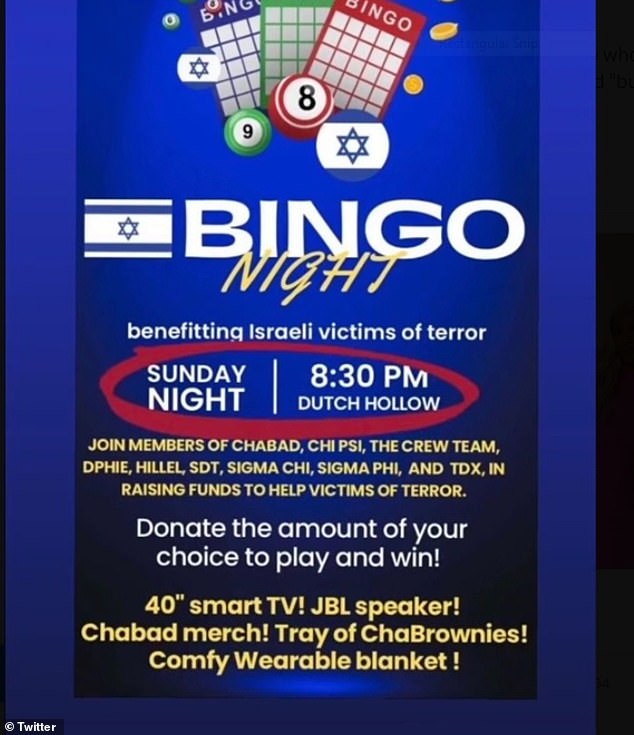 Osman reposted the poster for a pro-Israel bingo fundraiser on her story, saying attendees had a 