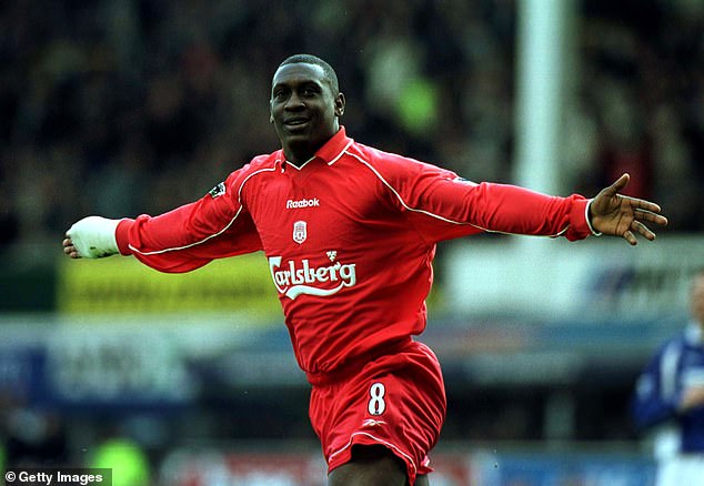 The teenage star is the son of former Liverpool and England striker Emile Heskey (above)