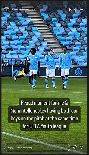 Heskey Snr admitted he was a proud father after watching his two sons represent Man City at youth level