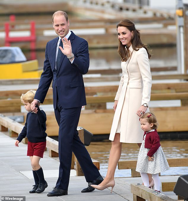 A trip to Canada in 206 resulted in a color coordination for the whole family, with the Welsh matching their two eldest children in cream, red and blue