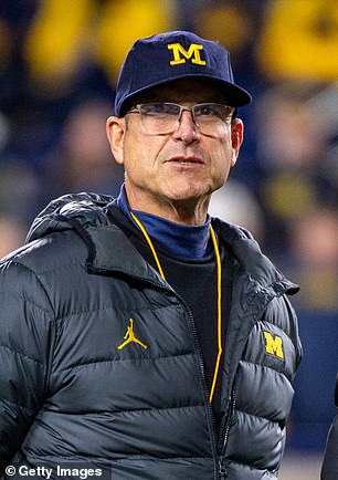 Michigan football coach Jim Harbaugh