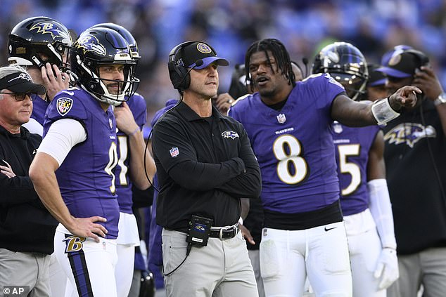 John Harbaugh's Ravens - led by Lamar Jackson - are 7-2 and on track to win the AFC North