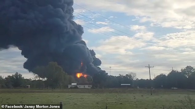 A fire has broken out at a chemical plant at Sound Resource Solutions, a local recycling plant in Shepherd, Texas