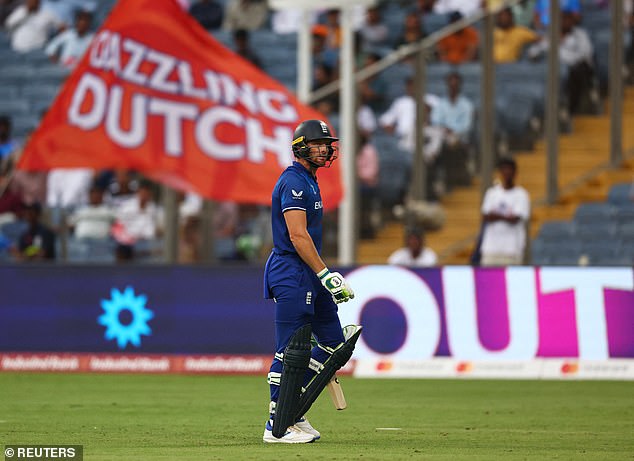 England skipper Jos Buttler again failed with the bat, making just five before departing