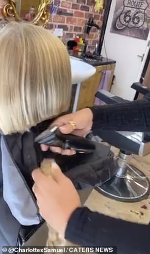 After getting the chop, he donated his hair to the Little Princess Trust, which makes wigs for those who have lost their hair