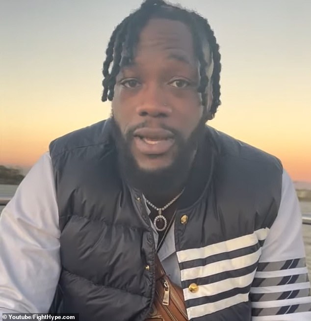 Wilder (pictured) took to Instagram last month to make another appeal to Joshua