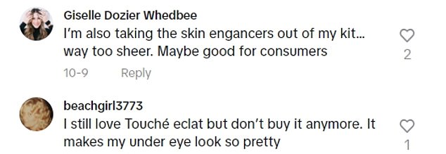 In the comments section of her videos, many users seemed to agree on the products she felt were underrated and overrated