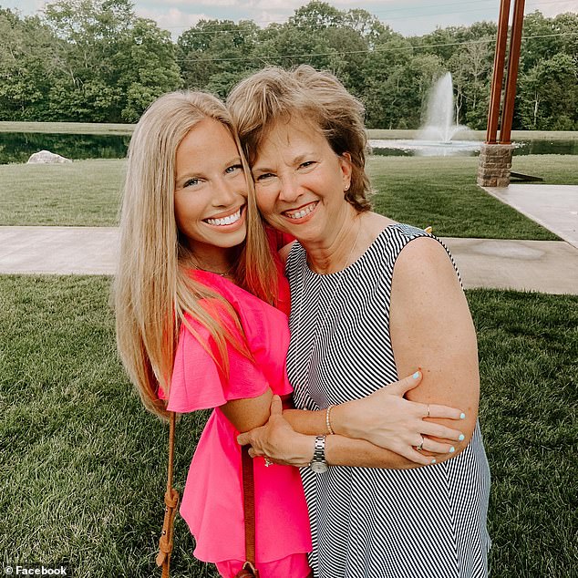 Substitute teacher Cynthia Peak, 61, known as Cindy, (right, with her daughter Ellie) was among six people shot and killed