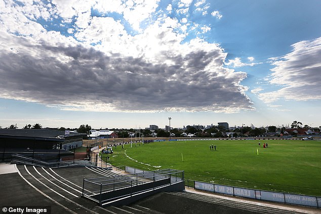 Mr Kneale would meet Hobbs at the top of a stairwell at the Bulldogs' home ground (pictured) and Hobbs would hand over cash and instruct him to return after half-time.