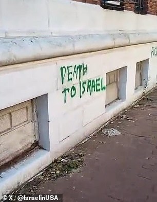 Anti-Semitic graffiti reading 