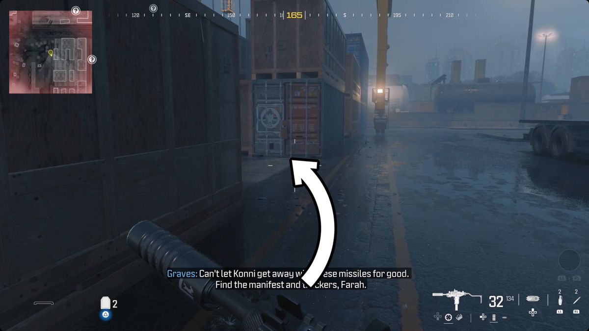 Call of Duty: Modern Warfare 3 screenshot with the Heartbeat Sensor location highlighted.