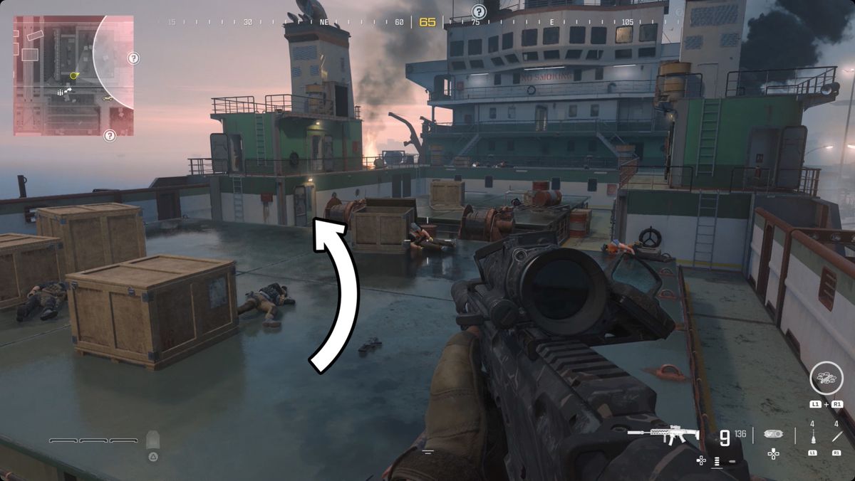 Screenshot from Call of Duty: Modern Warfare 3 with the location of Incendiary Bryson 800 highlighted.