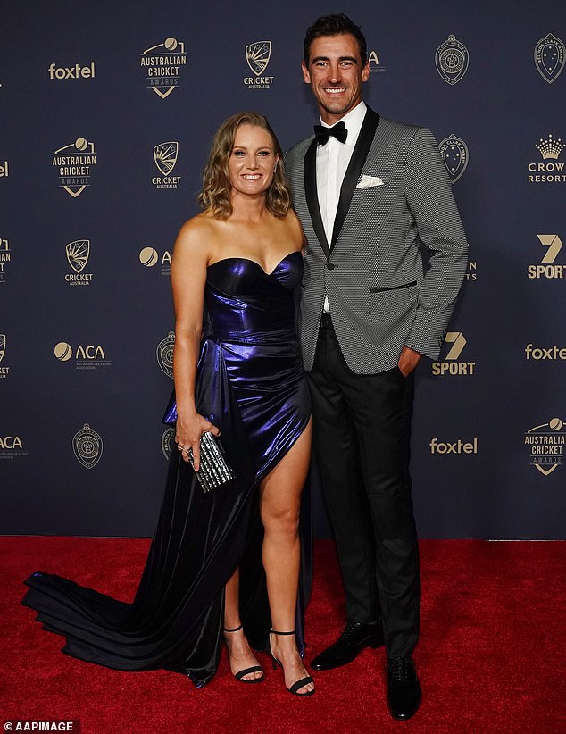 Starc and Healy were the property's first owners, purchasing the two-story property for $5.235 million shortly after they married in 2016.  (The couple is pictured in 2020)