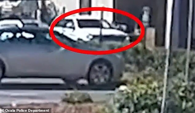 Shane Spicer spotted 'convicted career criminal' Michael Prouty, 39, in a high-speed chase with police and allegedly running towards the unidentified woman's car in a Starbucks drive-through