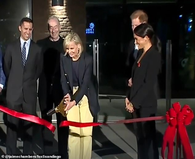 The Duke and Duchess of Sussex joined the Navy SEAL Foundation for the official opening of a new training facility for veterans, known as the 