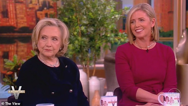 The View panel discussed women's health and endometriosis with Hillary Clinton (left) and filmmaker Shannon Cohn