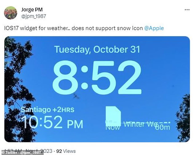 Some users found a bug that caused the snow icon to be replaced with a file icon in the weather widget