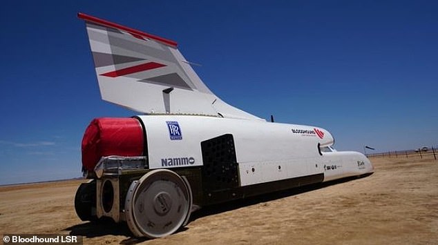 The Bloodhound car is built to reach speeds of 800mph – a speed that would theoretically allow it to reach Aberdeen from London in less than 30 minutes