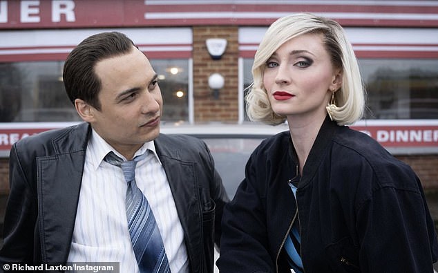 Meet Boisie and Joan!  However, the strike didn't stop Turner from filming her role as British jewel thief Joan Hannington in ITVX and The CW's upcoming six-part biopic Joan between May and September (pictured May 20 with co-star Frank Dillane)