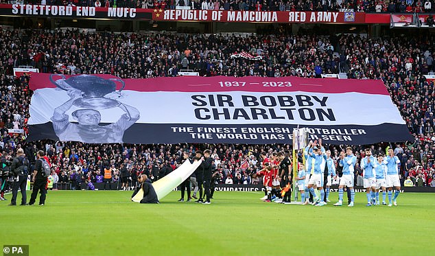 The day after his death, there was a minute's applause during the Manchester derby at Old Trafford