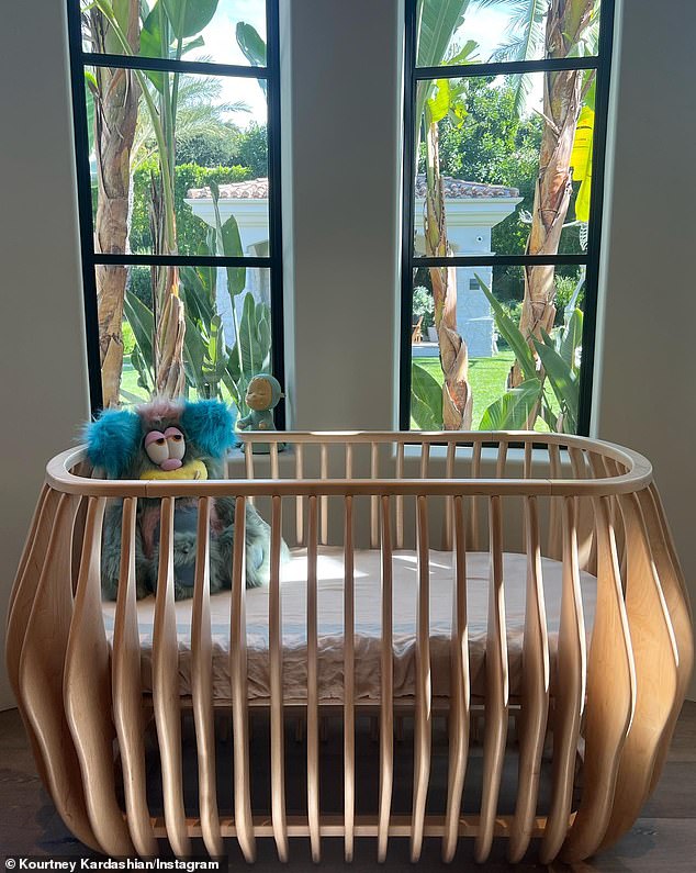 Preview!  It looks like the crib (photo October 18) that Kardashian already bought for her nursery, except it's on wheels