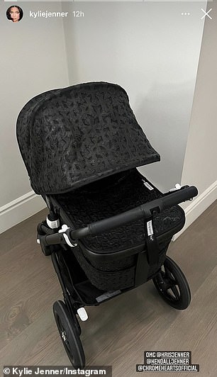 But it could also be that it was borrowed from her half-sister Kylie Jenner, who got the same stroller last year for her 21-month-old son Aire Webster.