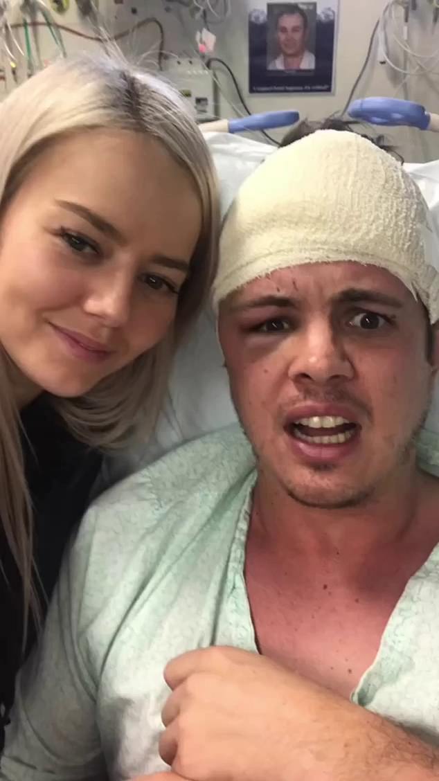 Earlier this year, Ruffo posted a photo of himself undergoing treatment at the hospital, with his girlfriend Tahnee by his side