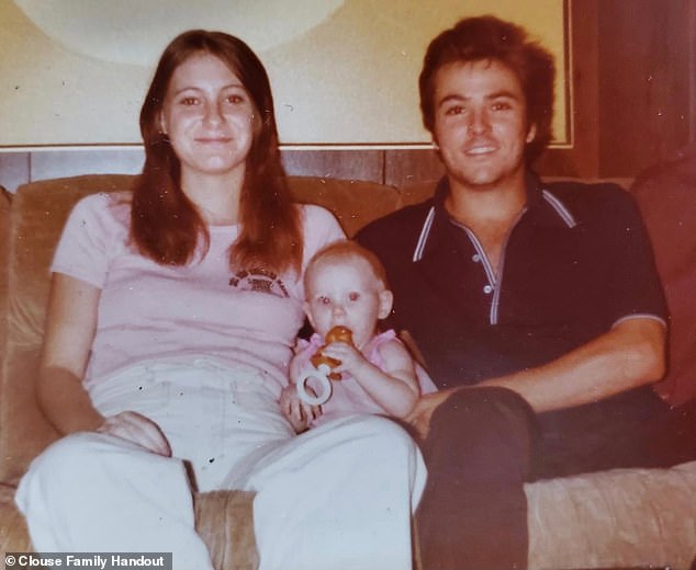 Holly Miller, now 42, only discovered in early 2022 that her biological parents were Harold Dean Clouse, then 21, and Tina Clouse, then 17