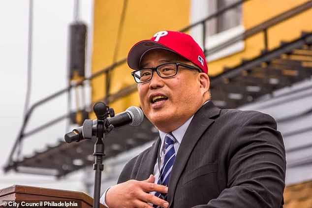 Republican candidate David Oh (pictured) failed to seriously threaten Parker, who became Philadelphia's first female mayor