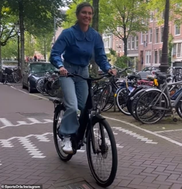 The sports presenter says videos of her without a helmet have evoked 'contempt' from some on social media, forcing her to defend her decision in a column for cycling magazine Rouleur.