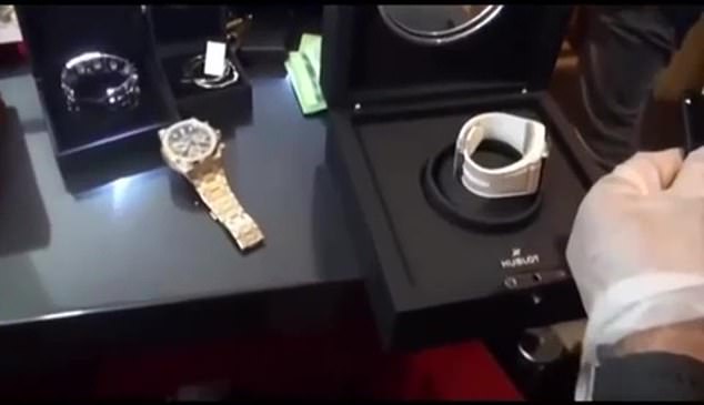 A triumphant police video of his arrest showed anti-narcotics officers in bulletproof vests taking cash, jewelry and watches from a safe in his hideout in a luxury apartment building in Istanbul.