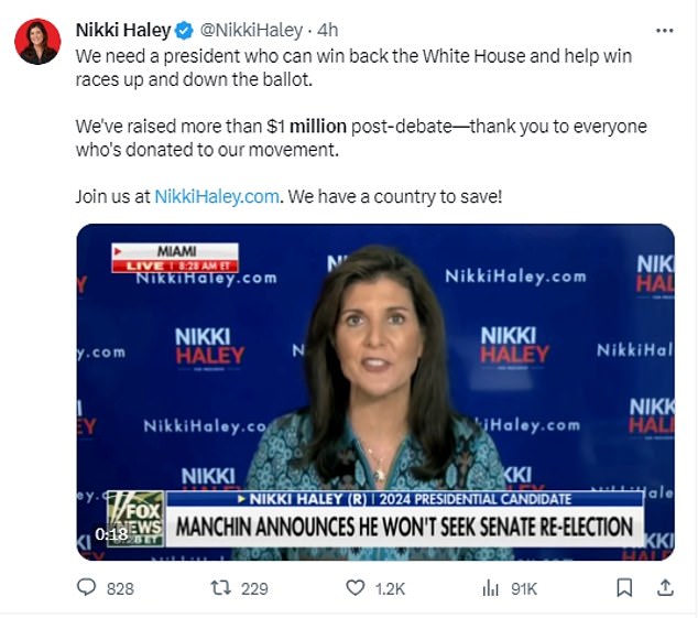 1699651393 176 Ron DeSantis and Nikki Haley each rake in 1million in