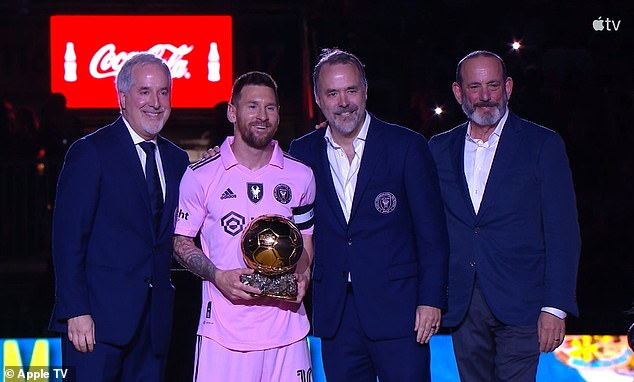 Inter Miami hosted an evening of celebration to mark Messi's record eighth Ballon D'Or