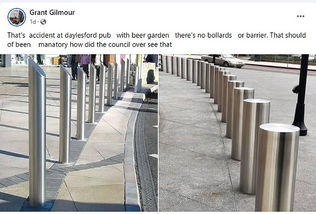 Residents are calling for safety bollards to be installed at the site, while some on social media claim safety concerns were made clear to the council years ago