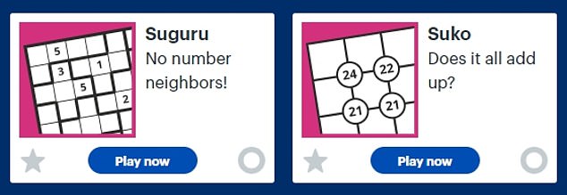 Suko requires players to enter all the numbers into a grid and ensure that the individual totals are met