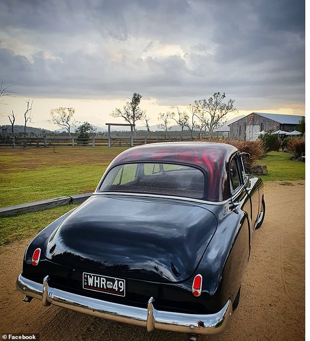 Mr Gaffney and Mrs Edsell were picked up at Proserpine Airport by a vintage car from Whitsunday Hot Rod Tours from Airlie Beach